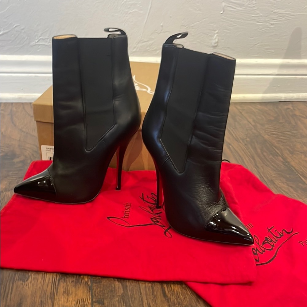 Christian Louboutin Black Ankle Boots